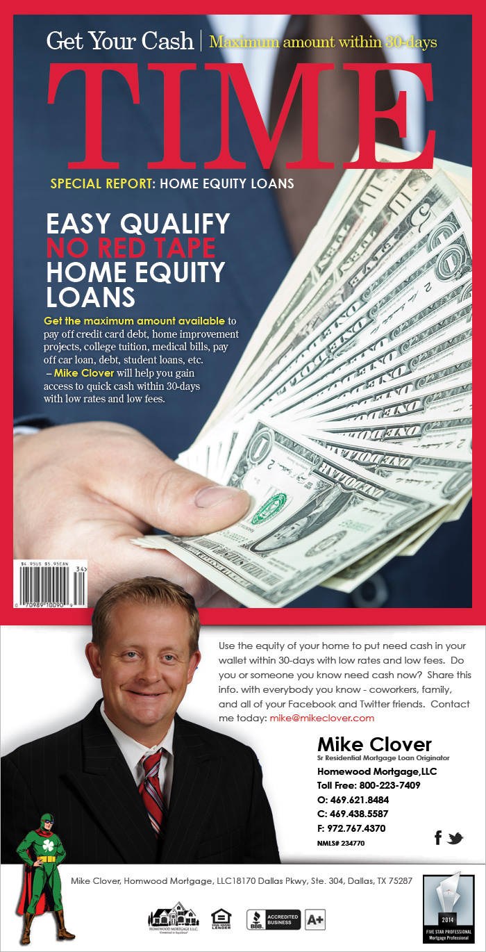 Mike Clover Quick and Easy Home Equity Loans